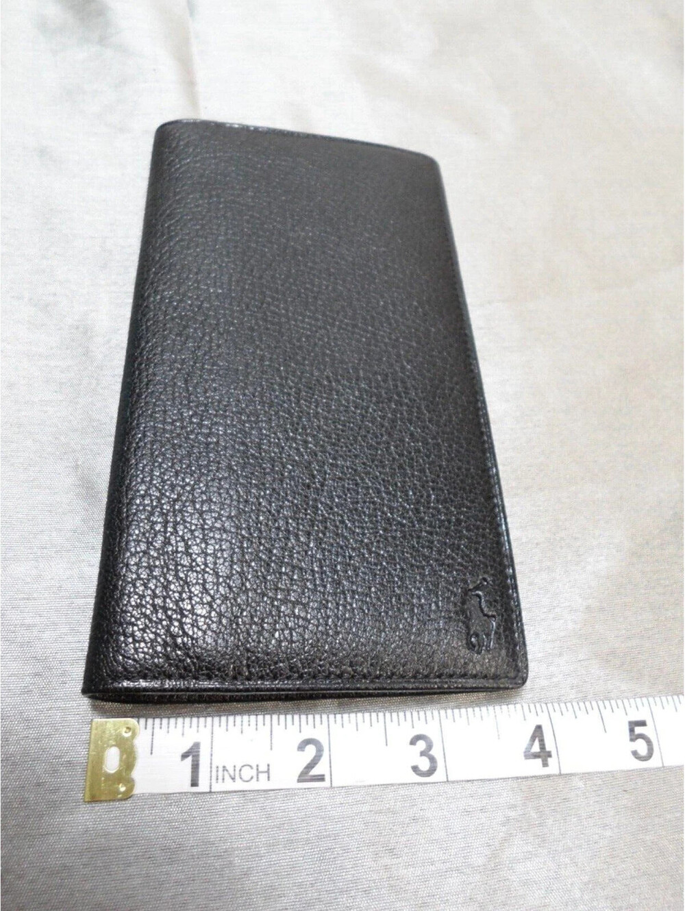 Polo Ralph Lauren Black Leather Bifold Long Wallet